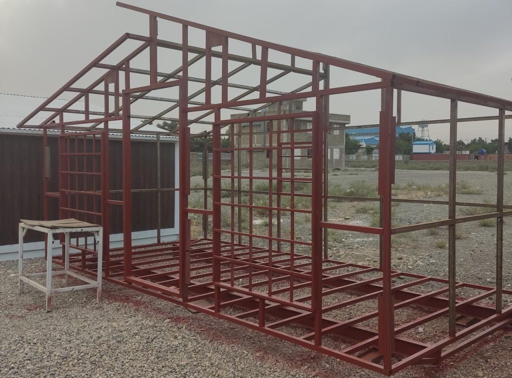 اسکلت کانکس ویلایی 27 متری با ضد زنگ