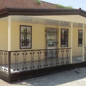 کانکس ویلایی 24 متری خونه باغی نما سایدینگ