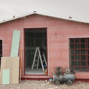 کانکس ویلایی 32 متری خونه باغی نما طرح آجر