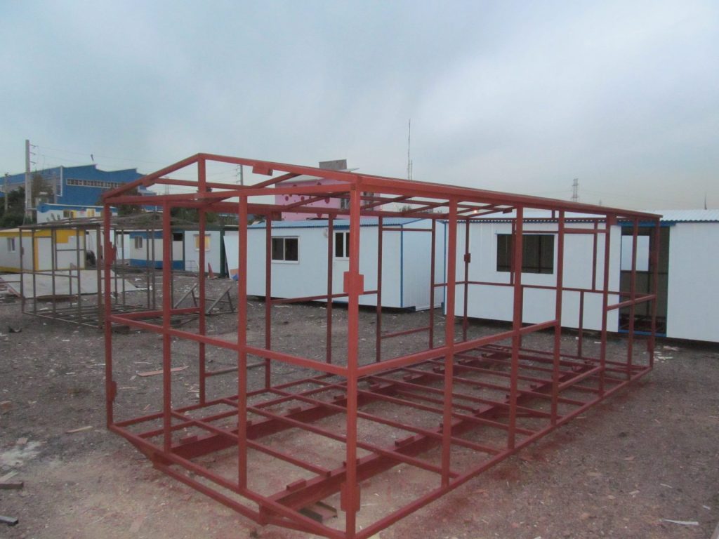اسکلت مقاوم در کانکس اداری با ضد زنگ