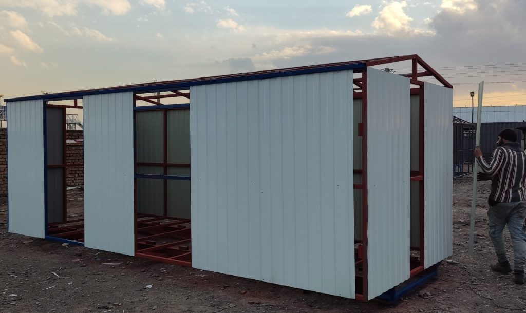 پوشش بدنه بیرون کانکس 15 متری اقتصادی
