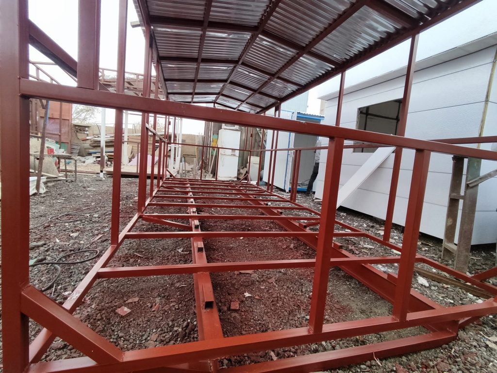 استراکچر و شاسی اصلی کانکس 15 متری اقتصادی